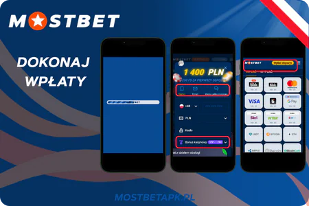Dokonaj wpłaty Mostbet