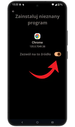 Zezwól na instalację Mostbet