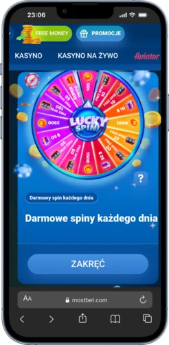 Darmowe spiny w Mostbet
